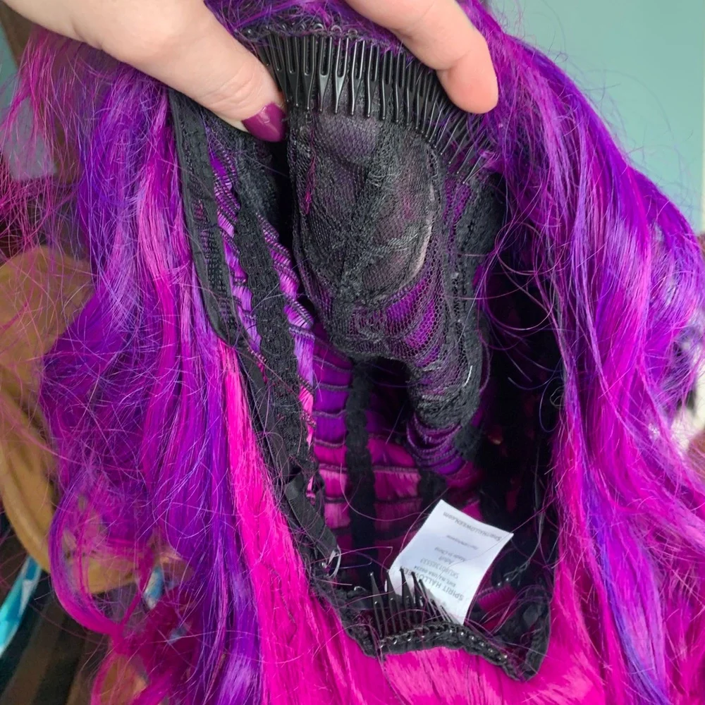 NIB Long Pink and Purple Ombré Wig